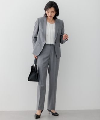 セットアップ対応】ラフィーネウール テーパードパンツ