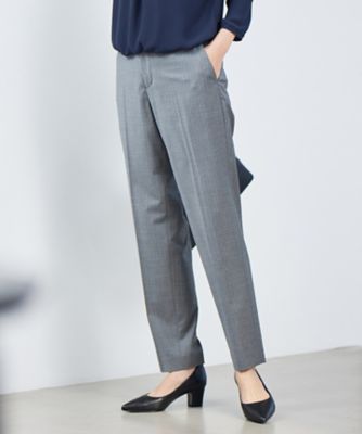 ＜23区 L (Women/大きいサイズ)＞【セットアップ対応】ファインネスウール　テーパード　パンツ（ＰＲ２６ＳＳ０００５）