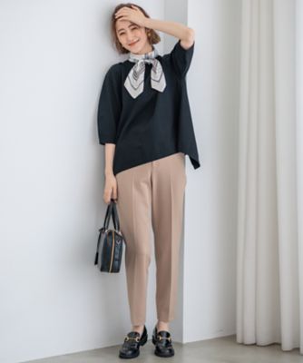 【Ｏｇｇｉ２月号掲載／新色追加】ＴＲストレッチギャバ　テーパードパンツ（ＰＲ２６ＳＷ０２１５）