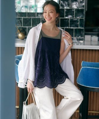 【Ｏｇｇｉ３月号掲載／新色追加／洗える】２３区ＤＥＮＩＭ　ストレッチ　ワイドパンツ（ＰＲ２７ＣＡ０２２１）