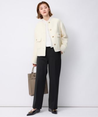 【ＣＬＡＳＳＹ．２月号掲載／洗える】ＴＲストレッチギャバ　ワイドパンツ（ＰＲ２７ＳＷ０２１６）