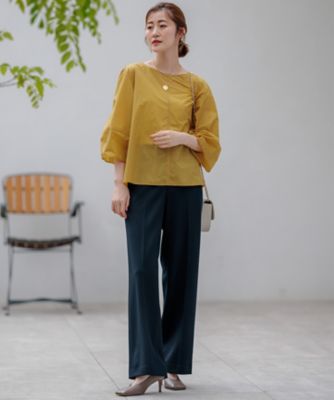 【ＣＬＡＳＳＹ．２月号掲載／洗える】ＴＲストレッチギャバ　ワイドパンツ（ＰＲ２７ＳＷ０２１６）