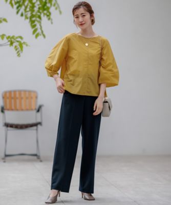 【ＣＬＡＳＳＹ．２月号掲載／洗える】ＴＲストレッチギャバ　ワイドパンツ（ＰＲ２７ＳＷ０２１６）