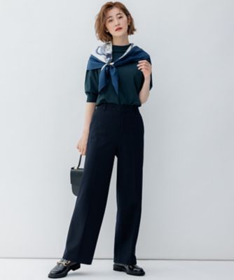 【ＣＬＡＳＳＹ．２月号掲載／洗える】ＴＲストレッチギャバ　ワイドパンツ（ＰＲ２７ＳＷ０２１６）