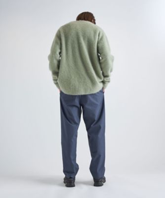 ATON・エイトン・GIZA OXFORD TAPERED PANTS・ブラック ATON エイトン GIZA OXFORD TAPERED PANTS