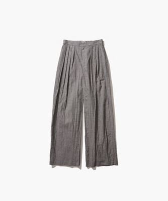 ＜三越伊勢丹/公式＞ ATON (Women/Men)/エイトン WRINKLES COTTON ｜ ワイドパンツ 303_ライトグレー パンツ・ズボン【三越伊勢丹/公式】