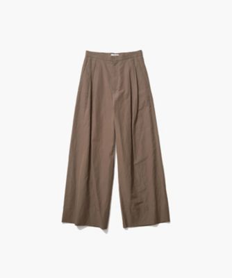＜ATON (Women/Men)＞ＳＩＬＫ　ＬＩＮＥＮ　ＳＨＡＮＴＵＮＧ　｜　ツータックパンツ（ＰＲＡＧＧＭ０２０６）