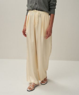 ＮＡＴＵＲＡＬ　ＤＹＥＤ　ＳＩＬＫ　ＴＷＩＬＬ　｜　イージーワイドパンツ（ＰＲＡＧＧＭ０４０３）