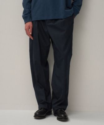 ATON (Women/Men)/エイトン COTTON LAWN ワイドパンツ - UNISEX-(PRAGGM0501) 075_ネービーブルー パンツ・ズボン【三越伊勢丹/公式】