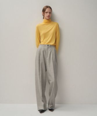 LINEN WOOL TWILL ｜ タックイージーパンツ