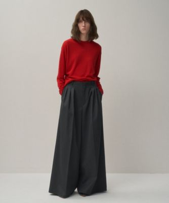 VALENTINO ☆ プリントコットンワイドレッグパンツ VALENTINO GARAVANI コットンポプリン ワイドレッグパンツ