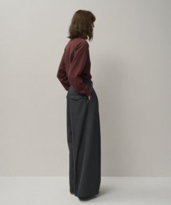 COMPACT WOOL ｜ 3タックワイドパンツ