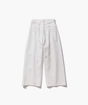 ATON (Women/Men)/エイトン ＤＥＮＩＭ　｜　ワイドパンツ（ＰＲＡＧＬＡ０００８）