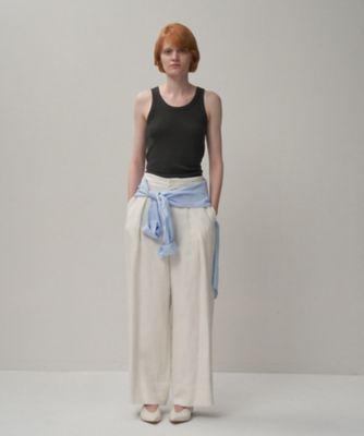 LINEN TWILL ｜ タックイージーパンツ