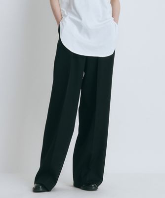 WOOL GABARDINE ｜ タックワイドパンツ
