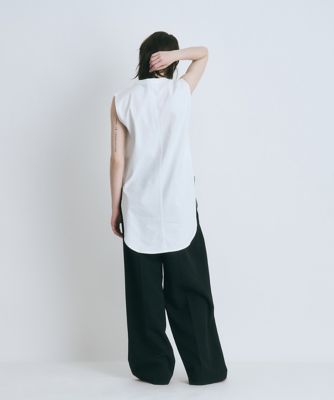 WOOL GABARDINE ｜ タックワイドパンツ