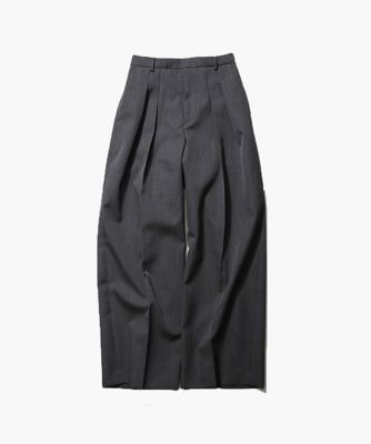 ＜ATON (Women/Men)＞ＷＯＯＬ　ＧＡＢＡＲＤＩＮＥ　｜　ワイドパンツ（ＰＲＡＧＮＷ０８０７）