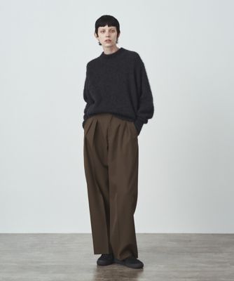 ATON / エイトン | WOOL GABARDINE WIDE PANTS WOOL GABARDINE ｜ ワイドパンツ（PRAGNW0807