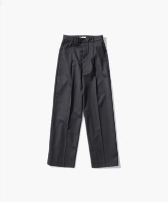＜ATON (Women/Men)＞ＣＯＭＰＡＣＴ　ＷＯＯＬ　｜　ストレートパンツ（ＰＲＡＧＳＭ０１０５）