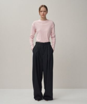 ＜ATON (Women/Men)＞ＷＯＯＬ　ＴＲＯＰＩＣＡＬ　｜　ワイドイージーパンツ（ＰＲＡＧＳＷ０１１０）