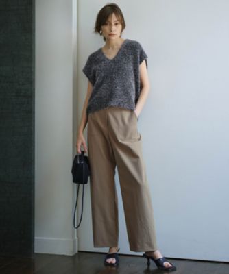 洗える】ストレッチピーチツイル バレルパンツ（PRCMGA0315