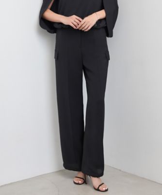 ＜ICB L (Women/大きいサイズ)＞【接触冷感・ＵＶケア・吸水速乾・防シワ・洗える】　ドレープツイル　カーゴパンツ（ＰＲＣＭＧＭ０４１０）