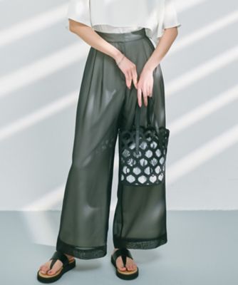 ＜ICB L (Women/大きいサイズ)＞【洗える】　シアーレイヤードパンツ（ＰＲＣＭＧＭ０５１０）