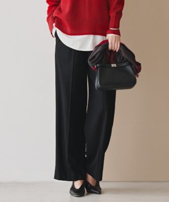 ＜ICB L (Women/大きいサイズ)＞ウォッシャブルライトウール　ストレートパンツ（ＰＲＣＭＧＷ０６０７）