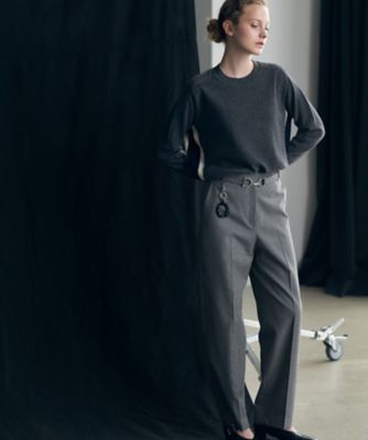 ＜ICB L (Women/大きいサイズ)＞【３０ｔｈ　ＡＮＮＩＶＥＲＳＡＲＹ】ウールガンクラブチェック　テーパードパンツ（ＰＲＣＭＧＷ０６１３）