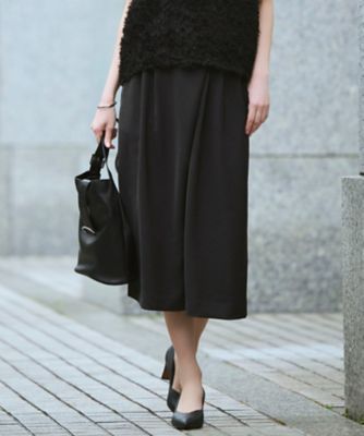 ICB L (Women/大きいサイズ)/アイシービーＬ ワッシャーダルサテン　ニーショーツ（ＰＲＣＭＬＭ０４１０）