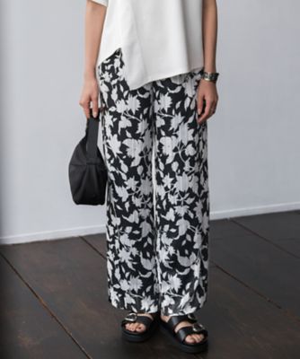 ICB L (Women/大きいサイズ)/アイシービーＬ 【３０ｔｈ　ＡＮＮＩＶＥＲＳＡＲＹ】　アーカイブフラワープリント　ワイドパンツ（ＰＲＣＭＬＭ０４１７）