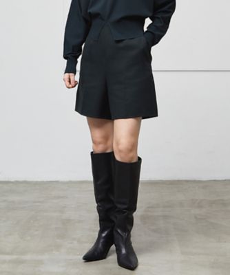 【SALE】BEIGE， (Women)/ベイジ【GLOW 11月号掲載】GRANET/ウールリバーショートパンツ(PRCWCA0200) 065_ダークグリーン 【三越伊勢丹/公式】