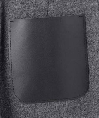 MILLAM ／ フェイクレザーパッチワイドパンツ
