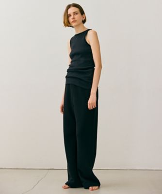 【ＢＥＩＧＥ、ｅｃｒｕ／ＷＥＢ限定・洗える】ＬＯＯＰ　ＢＡＣＫ　／　コットンワイドストレートパンツ（ＰＲＣＷＣＷ０３５０）