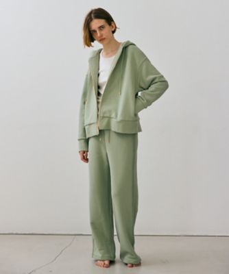 【ＢＥＩＧＥ、ｅｃｒｕ／ＷＥＢ限定・洗える】ＬＯＯＰ　ＢＡＣＫ　／　コットンワイドストレートパンツ（ＰＲＣＷＣＷ０３５０）