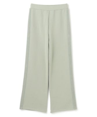【ＢＥＩＧＥ、ｅｃｒｕ／ＷＥＢ限定・洗える】ＬＯＯＰ　ＢＡＣＫ　／　コットンワイドストレートパンツ（ＰＲＣＷＣＷ０３５０）