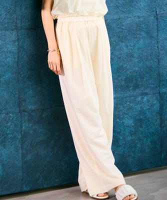 BEIGE， (Women)/ベイジ 【洗える/セットアップ対応】SPIGA / イージータックワイドパンツ(PRCWGA0100)