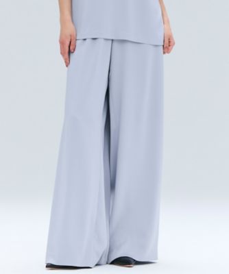 BEIGE， (Women)/ベイジ LLOYD/ハンマーサテンイージーワイドパンツ(PRCWGW0306) 071_ターコイズ パンツ・ズボン【三越伊勢丹/公式】