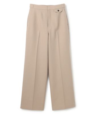 ＜BEIGE， (Women)＞ＢＵＮＮＥＬＬ　／　ウールタブボタンストレートパンツ（ＰＲＣＷＧＷ０４０３）