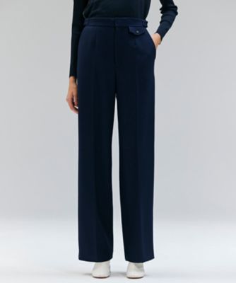 BEIGE， (Women)/ベイジ BUNNELL/ウールタブボタンストレートパンツ(PRCWGW0403) 075_ネービーブルー パンツ・ズボン【三越伊勢丹/公式】