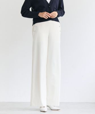 ＜BEIGE， (Women)＞ＬＡＺＵＬ　／　マリンボタンワイドパンツ（ＰＲＣＷＧＷ０６０６）