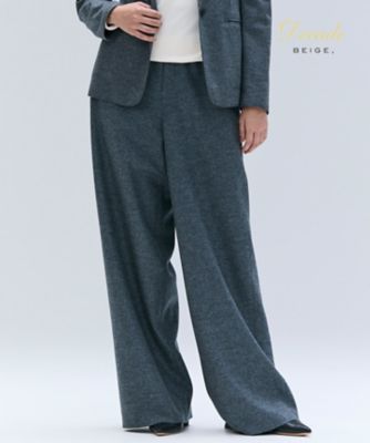 BEIGE， (Women)/ベイジ CORBY/ウールイージーワイドパンツ(PRCWGW0733) 004_グレー パンツ・ズボン【三越伊勢丹/公式】