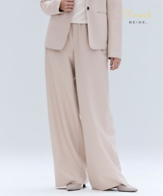 BEIGE， (Women)/ベイジ CORBY/ウールイージーワイドパンツ(PRCWGW0733) 012_ピンク パンツ・ズボン【三越伊勢丹/公式】