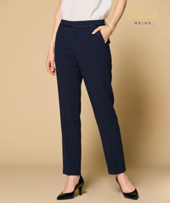 BEIGE. CINDY 洗えるクロップドパンツ ネイビーM セットアップ対応】CINDY ／ クロップドパンツ