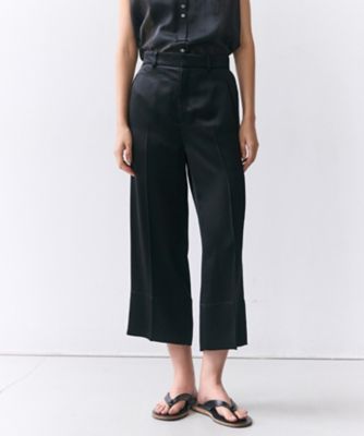 ＜BEIGE， (Women)＞ＣＡＳＳＩＴＥＲ　／　リネンブレンド　サテンクロップドパンツ　（ＰＲＣＷＬＭ０４０９）