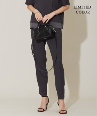 ＜ICB (Women)＞【新色追加・接触冷感・ＵＶケア・速乾・洗える】ＦｌｕｉｄＢａｃｋＳａｔｉｎ　ドロストパンツ（ＰＲＣＹＣＭ０４０４）