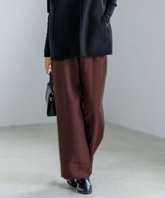 ＜ICB (Women)＞【人気のため新色追加・接触冷感・洗える】　ワッシャーツイル　ワイドストレートパンツ（ＰＲＣＹＧＭ０５０７）