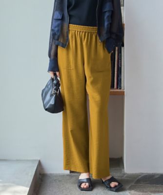 ＜ICB (Women)＞【人気のため新色追加・接触冷感・洗える】　ワッシャーツイル　ワイドストレートパンツ（ＰＲＣＹＧＭ０５０７）