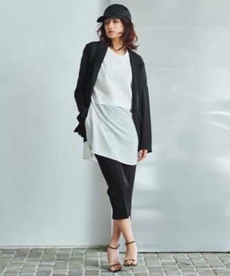 洗える】トリアセドライストレッチ クロップドパンツ