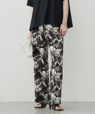 ＜ICB (Women)＞【洗える】　ブラッシュプリント　ワイドパンツ（ＰＲＣＹＧＭ６４５０）